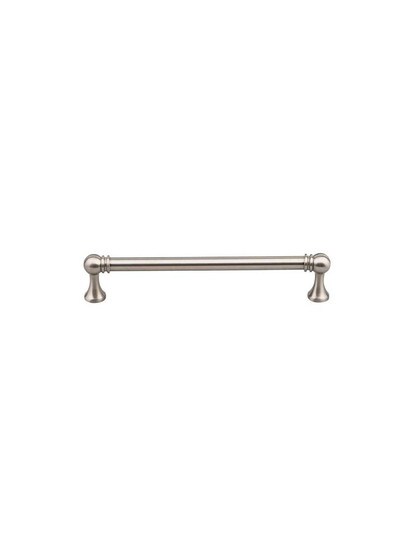 Kara Cabinet Pull - 6 5/16 inch Center-to-Center in Satin Nickel.